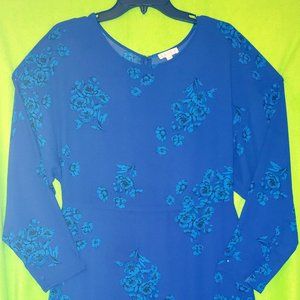 Suttle Floral midline pullover dress